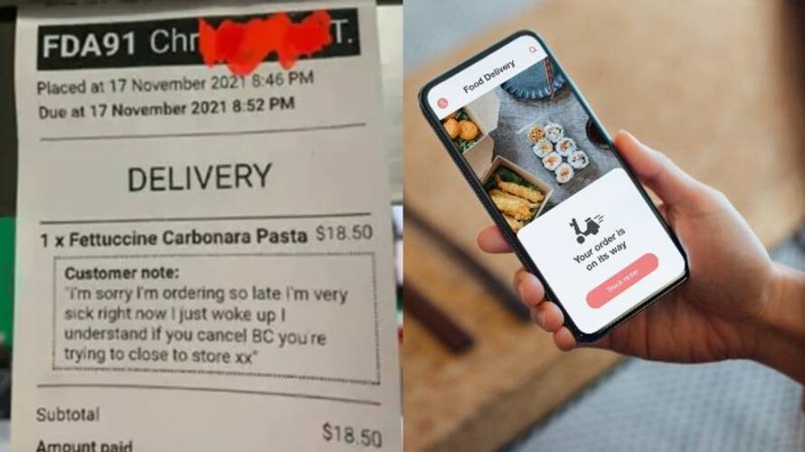 Restaurant sends free food with last minute order that came with this sweet note Restaurant sends free food with last minute order that came with this sweet note