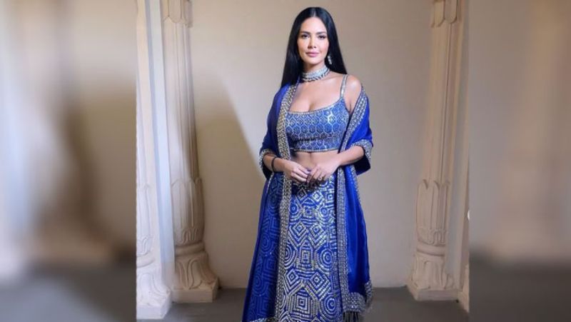 Esha Gupta was seen in a lehenga choli see her photos NTP