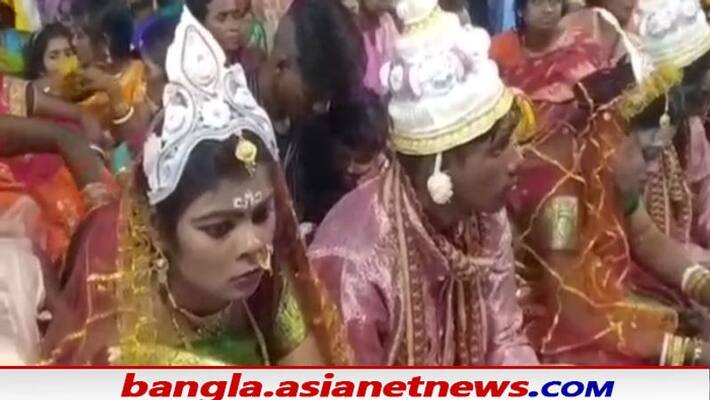 Mass wedding in Burdwan 100 couples tied the knot Mass wedding in Burdwan 100 couples tied the knot