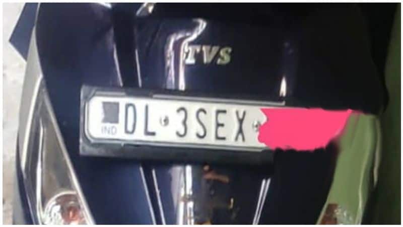 Girl complaint unable to ride scooty because of SEX on number plate