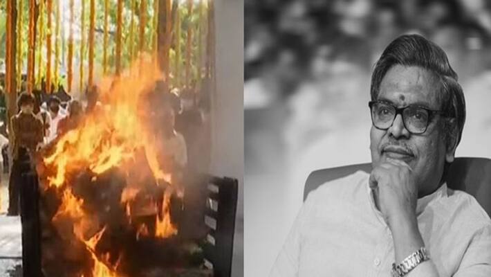 Sirivennela Seetharama Sastry final rites completed Sirivennela Seetharama Sastry final rites completed