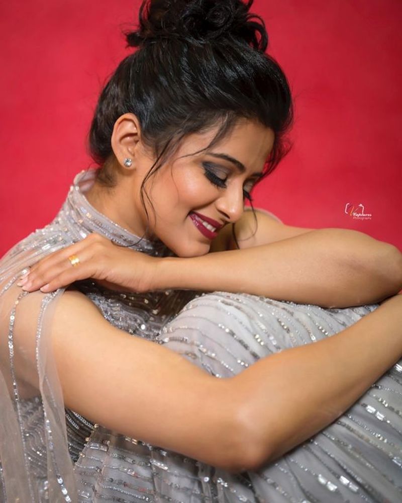 Priyamani Stunning poses in silver dress goes viral