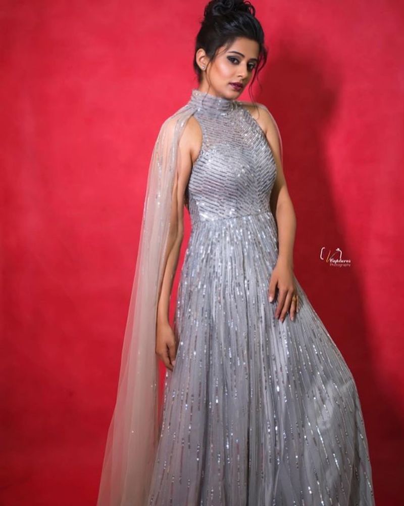 Priyamani Stunning poses in silver dress goes viral