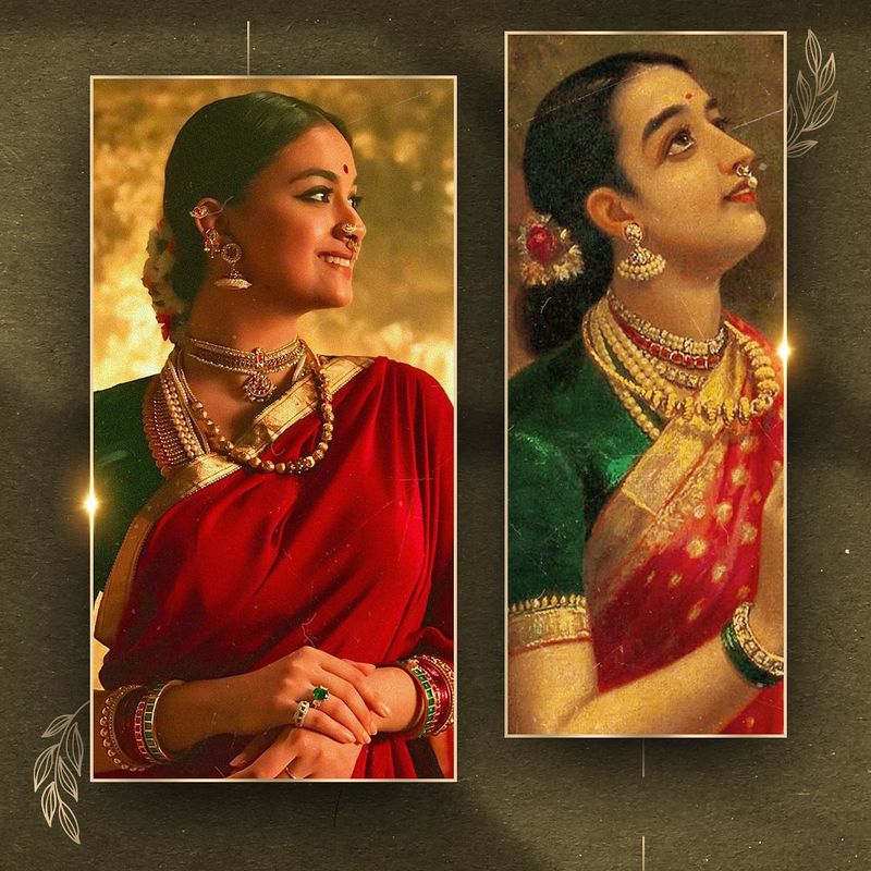 keerthy suesh shares her vintage looks from marakkar movie