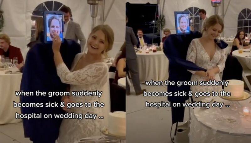 Groom Falls Sick on Wedding Day Bride Gets Married to his Photo