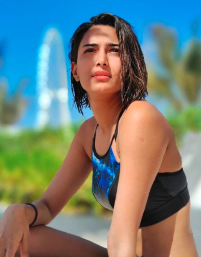 Erica Fernandes Hits The Water In Style Wearing A Printed Bikini In Dubai dpl