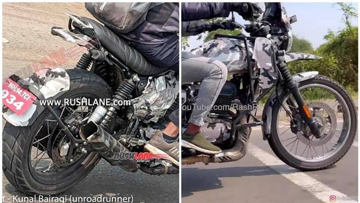 Yezdi Adventure Motorcycle Spied Again Yezdi Adventure Motorcycle Spied Again
