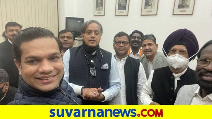 No one expects these to go viral Shashi Tharoor posts photo with male MPs after uproar pod No one expects these to go viral Shashi Tharoor posts photo with male MPs after uproar pod