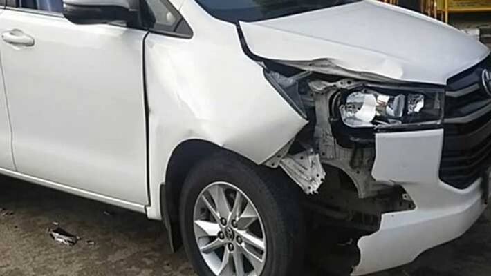 Health Secretary Radhakrishnan car accident in trichy Health Secretary Radhakrishnan car accident in trichy