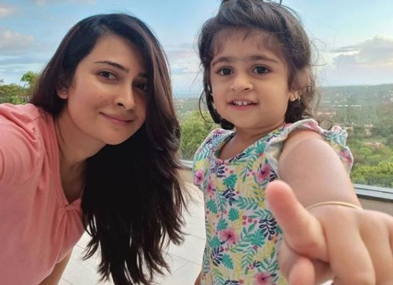 Kannada actress Radhika Pandit special wish to daughter Ayra 3rd birthday vcs