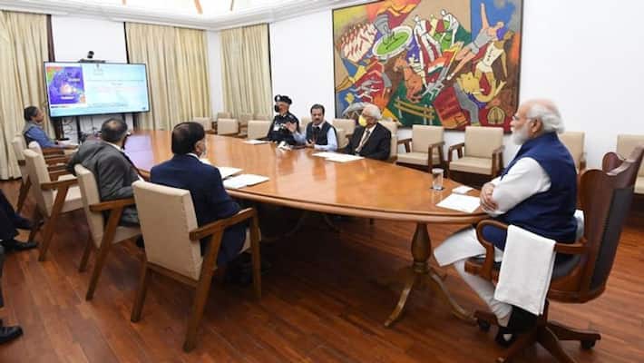 Prime Minister Modi chairs meeting with top officials on cyclone situation bpsb Prime Minister Modi chairs meeting with top officials on cyclone situation bpsb