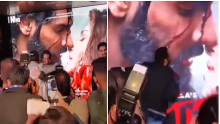 Tadap Salman Khan Kissing Ahan Shettys Face On The Films Poster Goes Viral NTP Tadap Salman Khan Kissing Ahan Shettys Face On The Films Poster Goes Viral NTP