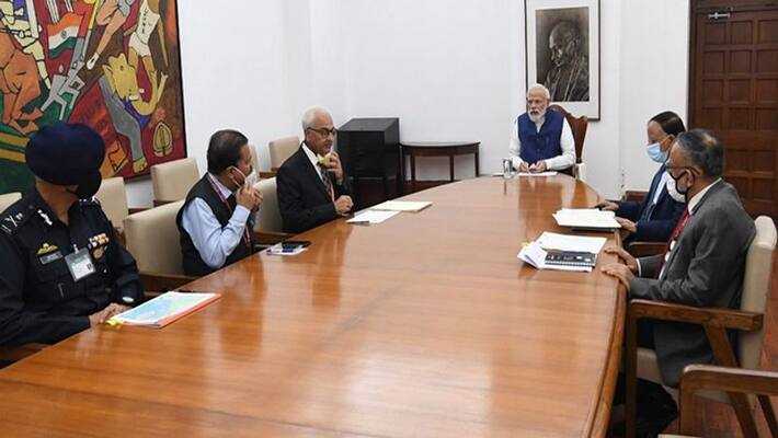 Prime Minister Modi chairs meeting with top officials on cyclone situation bpsb Prime Minister Modi chairs meeting with top officials on cyclone situation bpsb