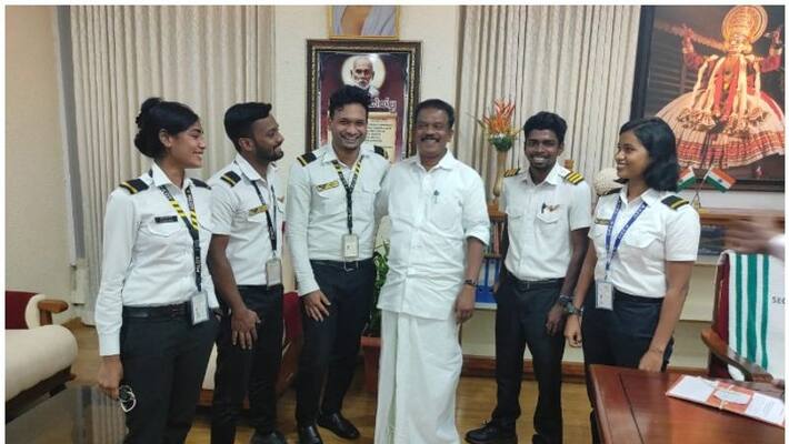 minister k radhakrishnan share happiness of 5 trained pilots from sc community minister k radhakrishnan share happiness of 5 trained pilots from sc community