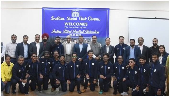 Muscat Indian social club organises reception for Indian blind football team Muscat Indian social club organises reception for Indian blind football team