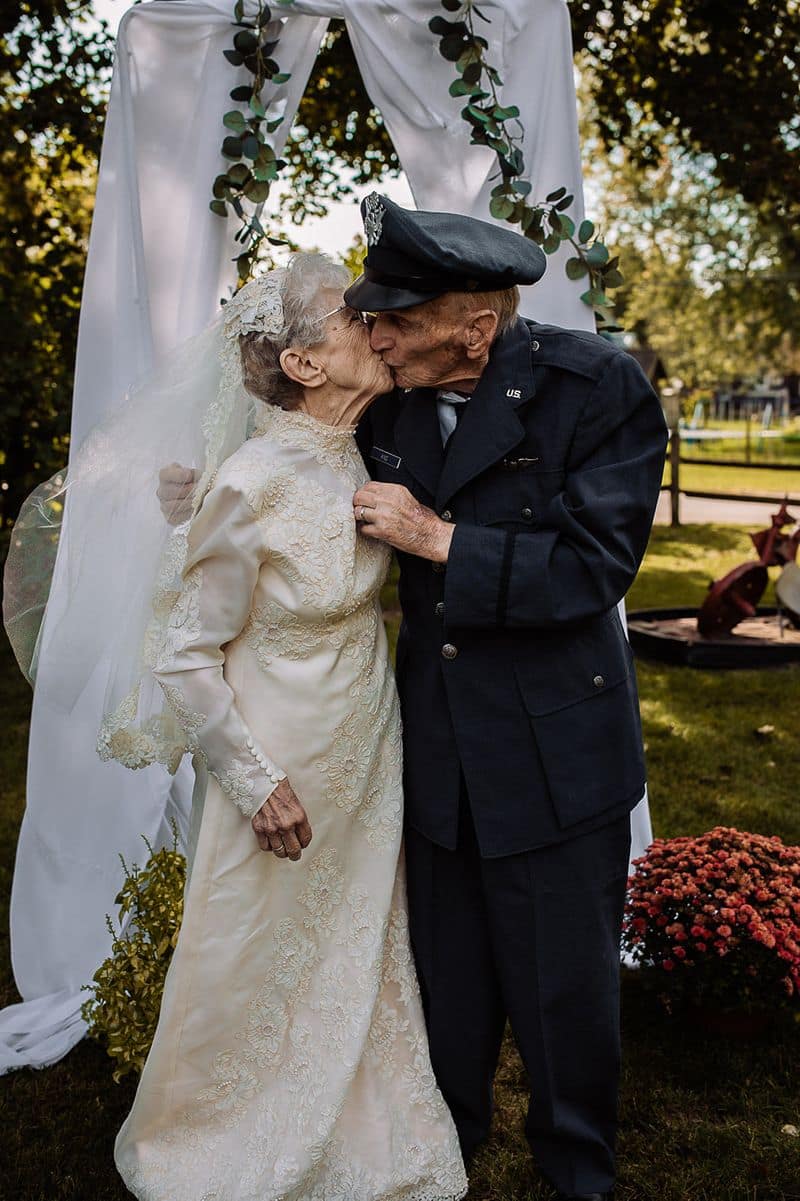 98 year old couple recreate marriage after 77 years