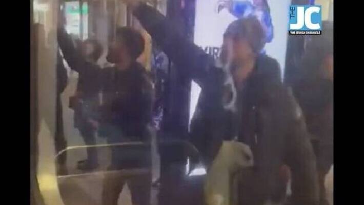 men spitting at Hanukkah party bus video men spitting at Hanukkah party bus video