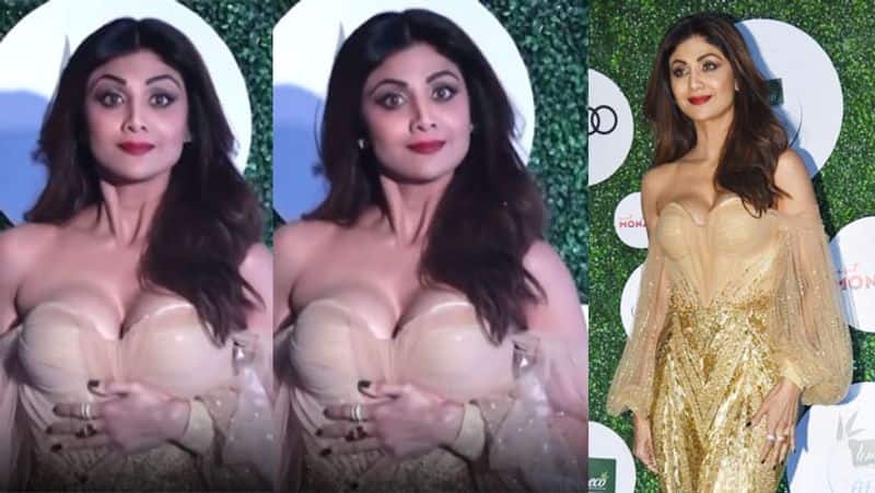 shilpa shetty feel uncomfortable with her dress at award show, these bollywood actresses also spotted KPJ