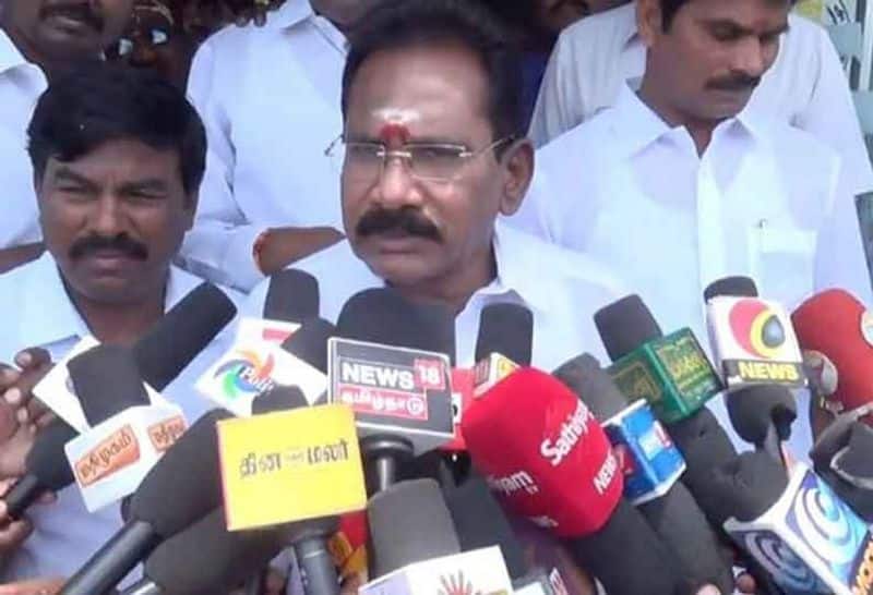 question asked by reporters.. Sellur Raju tension