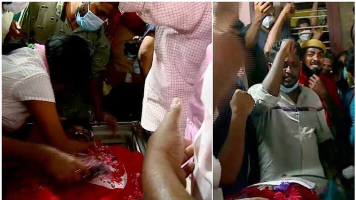 cpim leader p b sandeep who murdered funeral cpim leader p b sandeep who murdered funeral