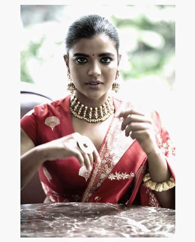 aishwarya rajesh red hot and elegant dressing photos
