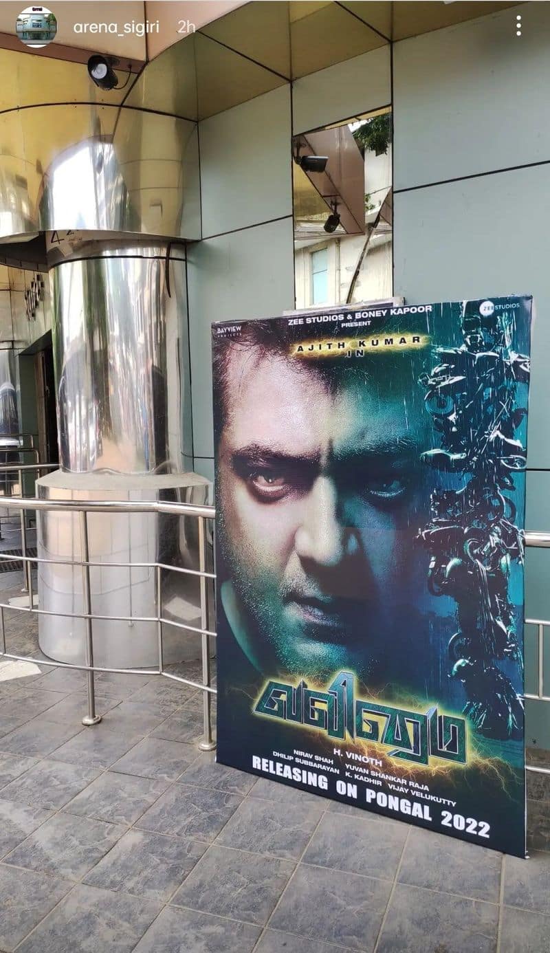 Ajith starring valimai movie poster viral in internet