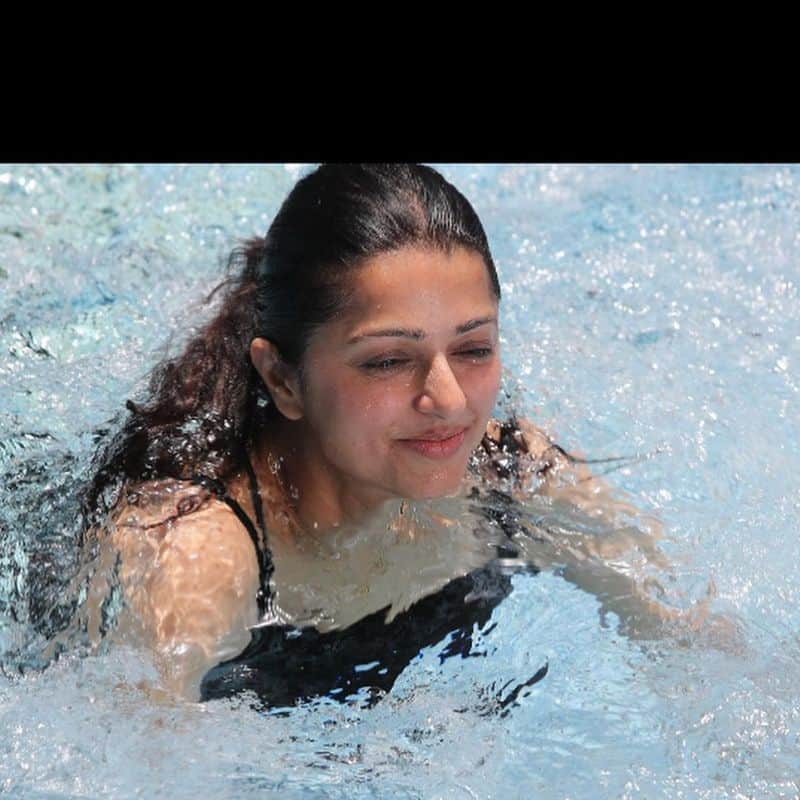 heroin bhumika chawla goes bold shares swimming pool photos