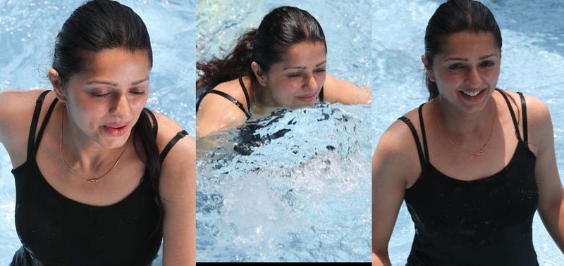 heroin bhumika chawla goes bold shares swimming pool photos