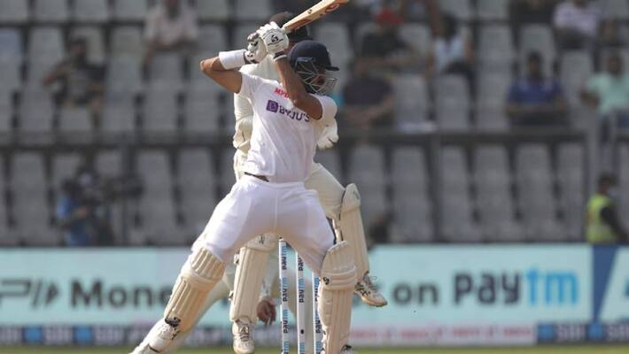 IND vs NZ 2nd Test India crosses 400 runs lead amid Ajaz Patel continue form IND vs NZ 2nd Test India crosses 400 runs lead amid Ajaz Patel continue form