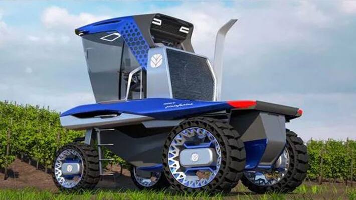 Mahindra new generation Straddle Concept Tractor look like a rover to land on the moon auto news rps Mahindra new generation Straddle Concept Tractor look like a rover to land on the moon auto news rps