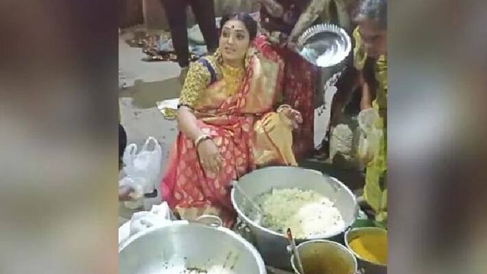woman distributes food for homeless people after her brothers wedding reception woman distributes food for homeless people after her brothers wedding reception