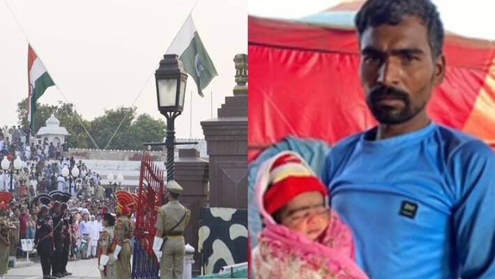 Pakistani couple named their newborn baby boy Border as he was born at the Attari border Pakistani couple named their newborn baby boy Border as he was born at the Attari border