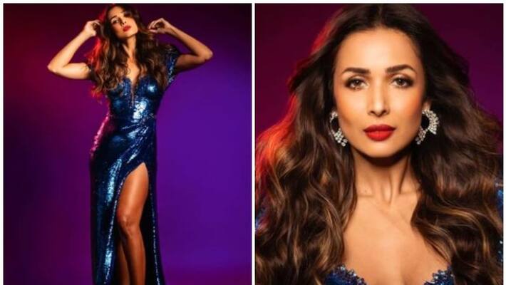 Malaika Arora proves sequined dress with a thigh slit Malaika Arora proves sequined dress with a thigh slit