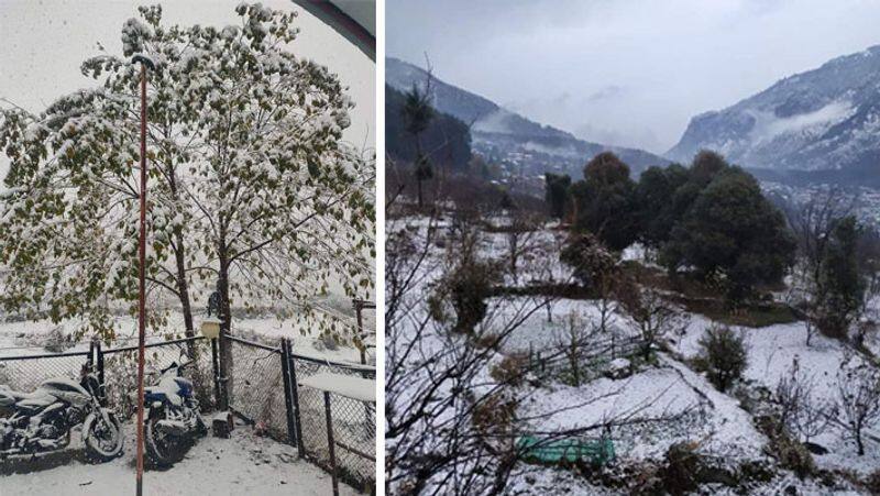 First snowfall of this season in Himachal Pradesh, see beautiful pictures KPA