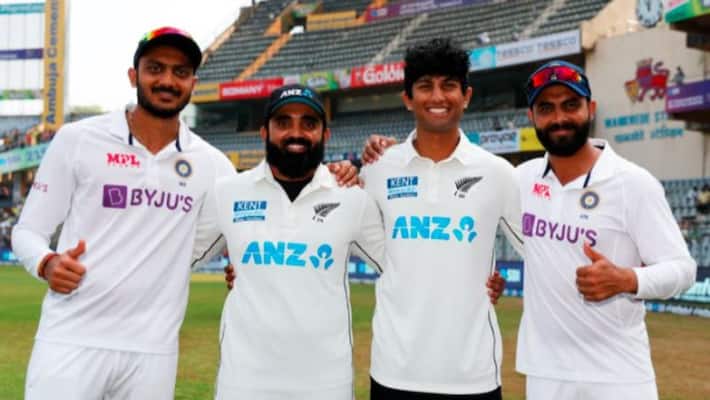 Ind vs NZ, BCCI Shares 2 Indian and 2 New Zealand Cricketers unique picture spb Ind vs NZ, BCCI Shares 2 Indian and 2 New Zealand Cricketers unique picture spb