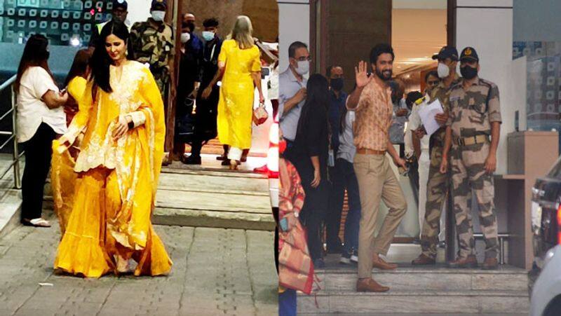 Katirna kaif Vicky Kaushal Marriage actress was spotted outside the house in a very beautiful dress left for Rajasthan with mother NTP
