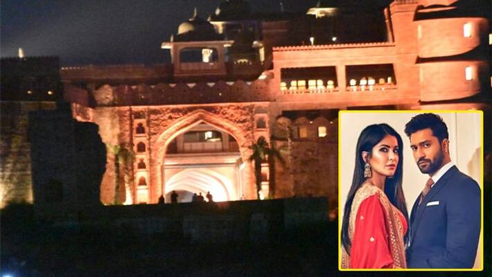 Katrina Kaif Vicky Kaushal Wedding Barwara Fort hotel first glimpse kpg Katrina Kaif Vicky Kaushal Wedding Barwara Fort hotel first glimpse kpg