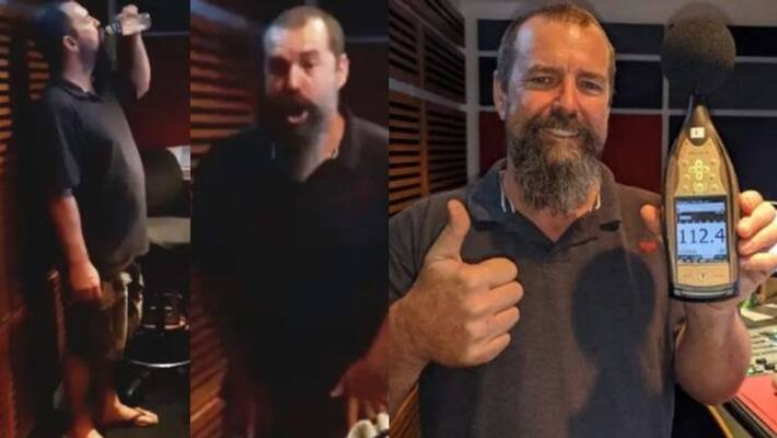 Man breaks loudest burp record in over a decade Man breaks loudest burp record in over a decade