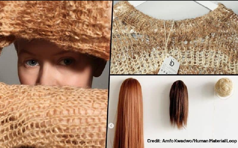 wear clothes made out of human hair amsterdam fashion designer zsofia kollar human material loop