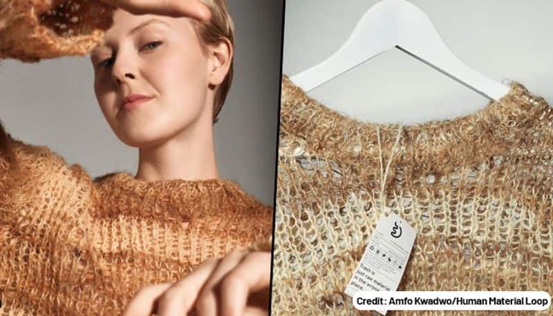 wear clothes made out of human hair amsterdam fashion designer zsofia kollar human material loop