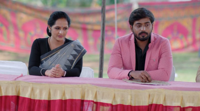 Jagathi and Rishi sitting together for lunch in todays guppedantha manasu serial episode