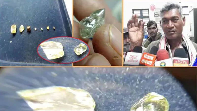 MP Panna 4 farmers laborers got 7 diamonds in one day found carat krishna kalyanpur putli mine panna mulayam singh UDT