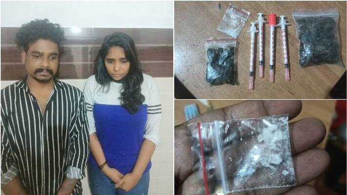 young woman and man arrested with MDMA in Kozhikode young woman and man arrested with MDMA in Kozhikode