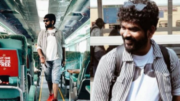 Vignesh Shivan share his train travel photo Vignesh Shivan share his train travel photo