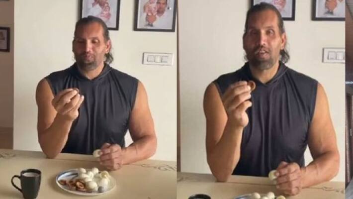 The Great Khali shared his diet in video The Great Khali shared his diet in video