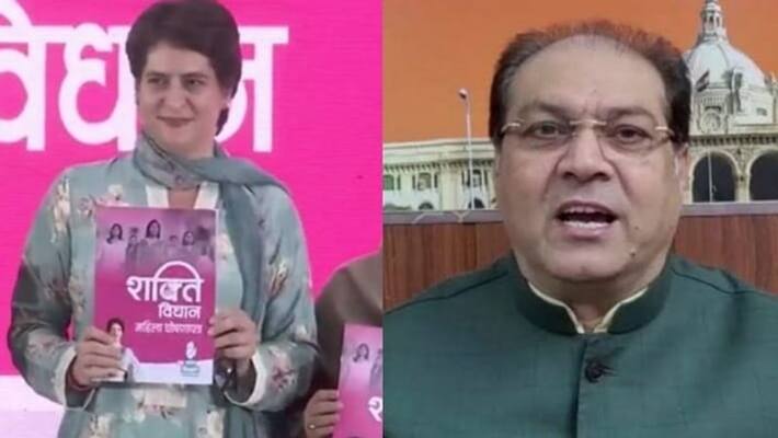 UP Minister Mohsin Raza said on Priyanka manifesto said The manifesto of Congress, which has disappeared in UP is false UP Minister Mohsin Raza said on Priyanka manifesto said The manifesto of Congress, which has disappeared in UP is false