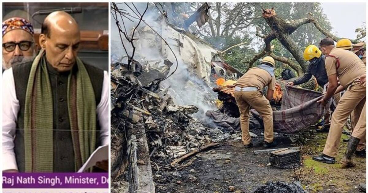 Rajnath Singh: பிபின் ராவத் ஹெலிகாப்டர் விபத்தில் சிக்கியது எப்படி?  அமைச்சர் ராஜ்நாத் சிங் கொடுத்த விளக்கம்.!