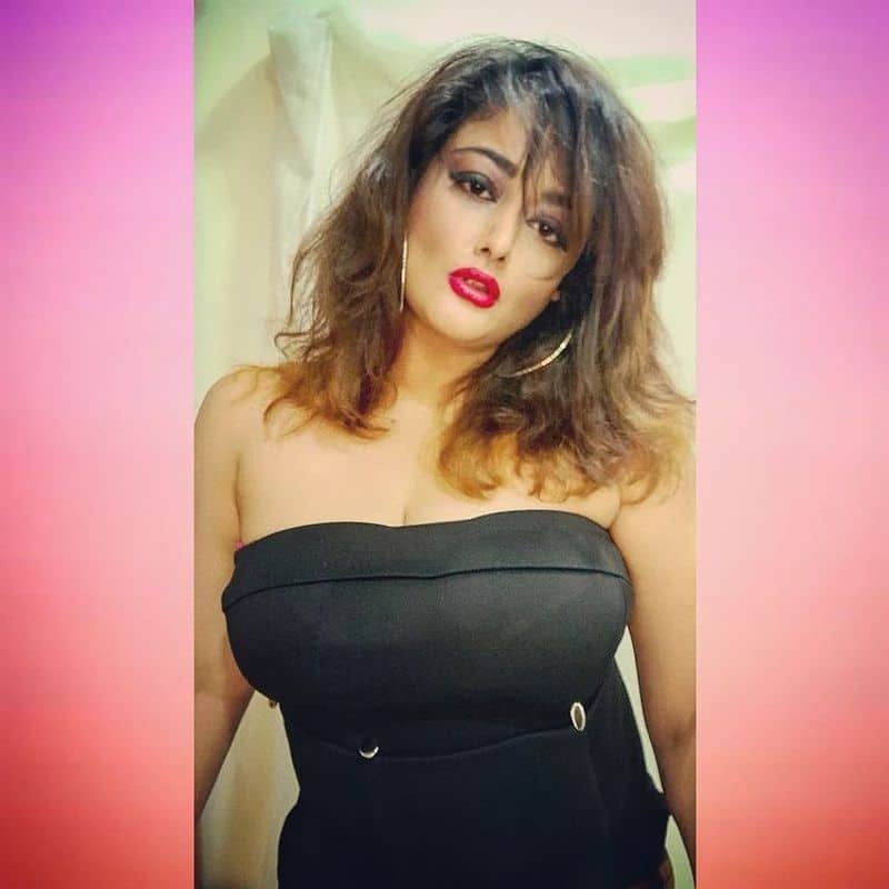 alluring actress kiran rathod over load hot black dress photos