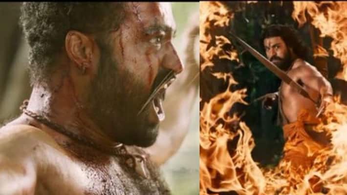 Chiranjeevi and Samantha reaction on RRR trailer Chiranjeevi and Samantha reaction on RRR trailer