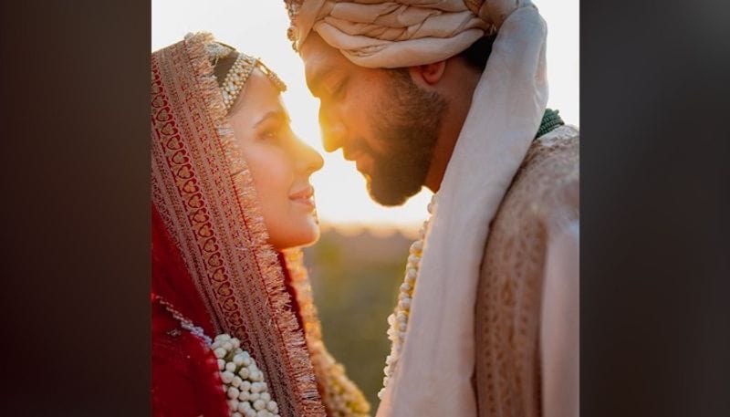 Vicky Kaushal Katrina Kaif wedding: Bride, groom look mesmerizing as sun sets in the background drb